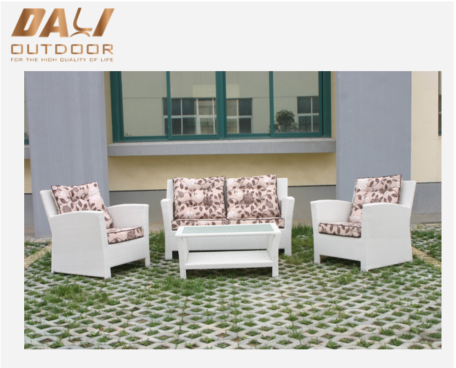 Outdoor Rattan Patio Garden Zestaw sof z wikliny do mebli